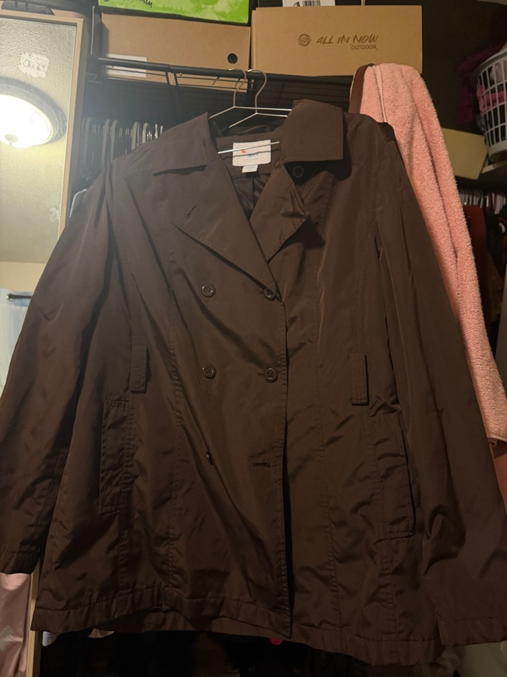 Women's Double-Breasted Brown Trench Jacket